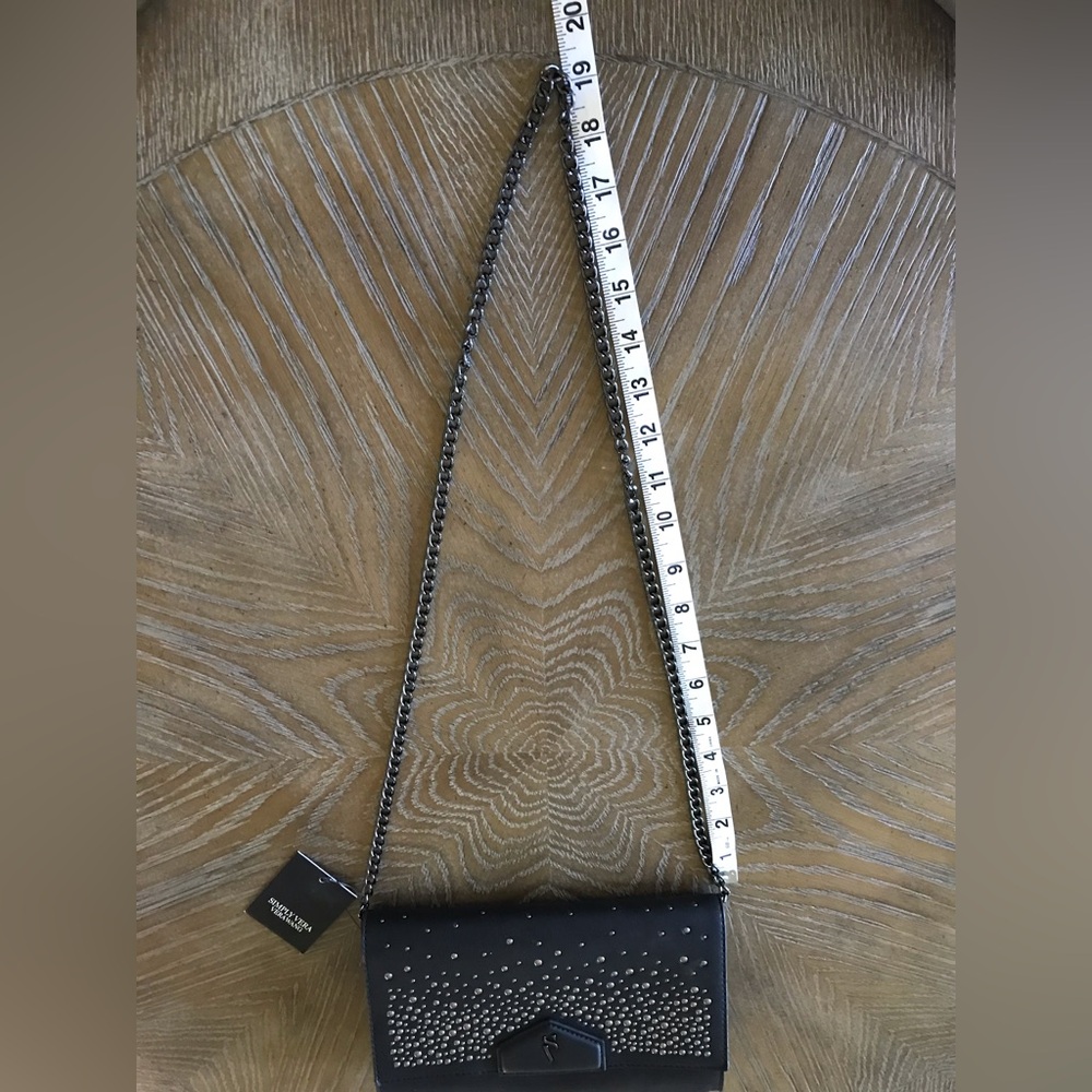 Simply Vera Wang Black Studded Crossbody Bag - Picture 5 of 13